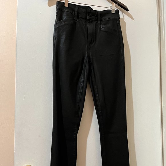 Never been worn PAIGE HOXTON ANKLE JOXXI POCKETS - BLACK FOG LUXE COATING - Picture 11 of 11